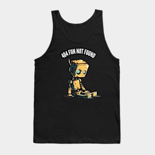 404 Fun Not Found v2 (round) Tank Top